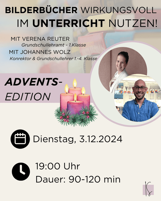 Dez / Bilderbücher im Unterricht: Adventsedition | Verena & Johannes - Kunstundstunde