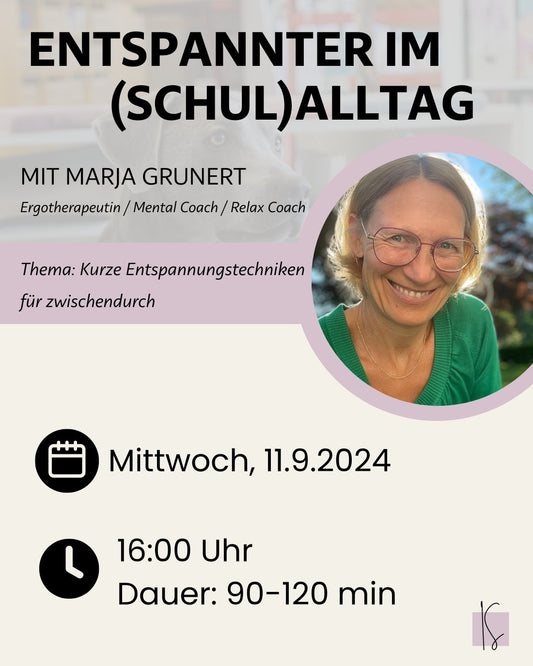 Entspannter im (Schul)Alltag | Marja Grunert - Kunstundstunde