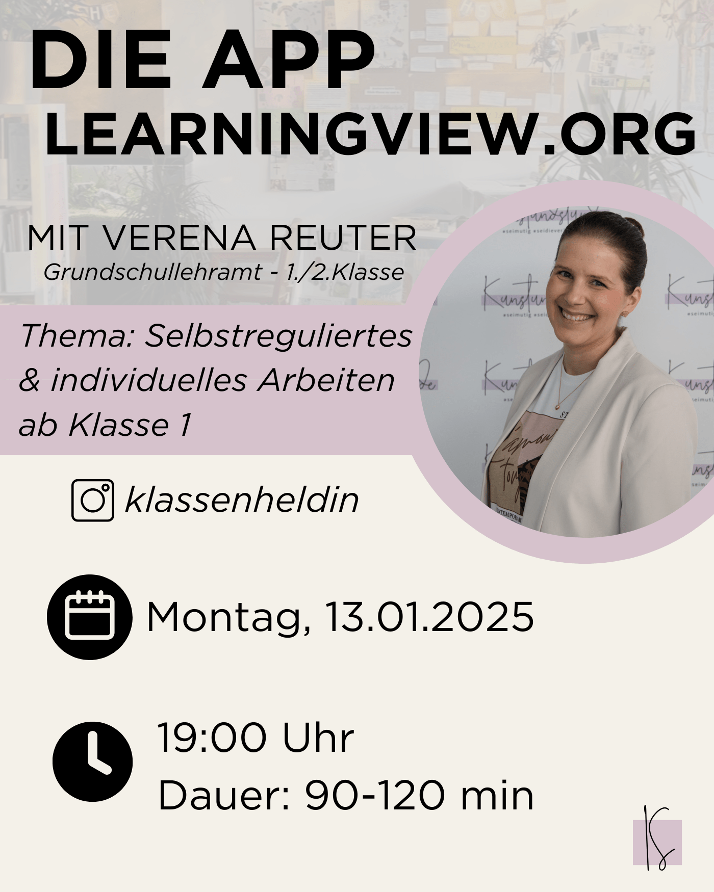 Jan 25 / App "LearningView" für individuelles & digitales Arbeiten ab Klasse 1 | Verena Reuter - Kunstundstunde