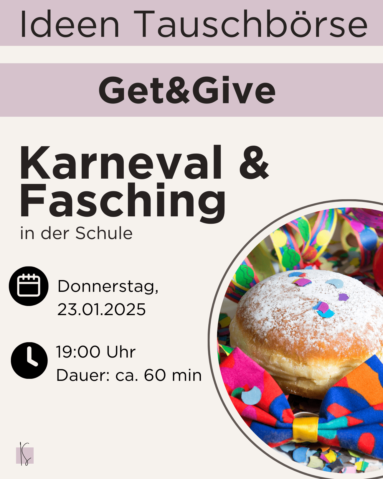 Jan 25 / Ideentausch Börse | Austausch "Karneval & Fasching" - Kunstundstunde