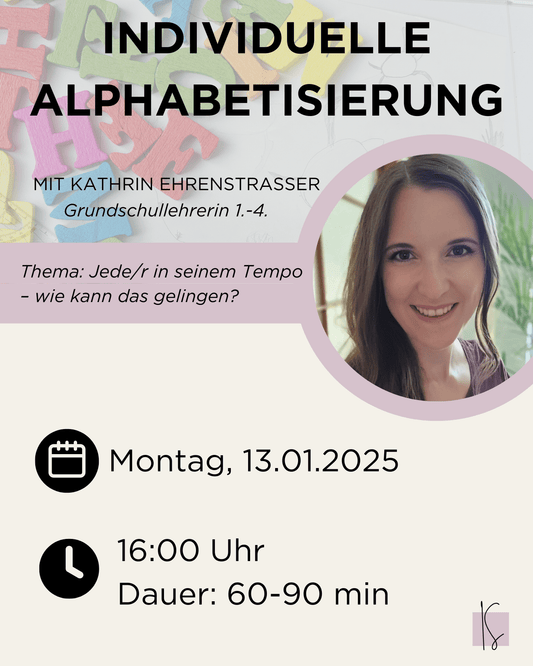 Jan 25 / Individuelle Alphabetisierung | Kathrin Ehrenstraßer - Kunstundstunde