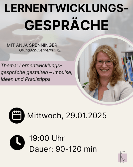 Jan 25 / Lernentwicklungsgespräche gestalten | Anja Spenninger - Kunstundstunde