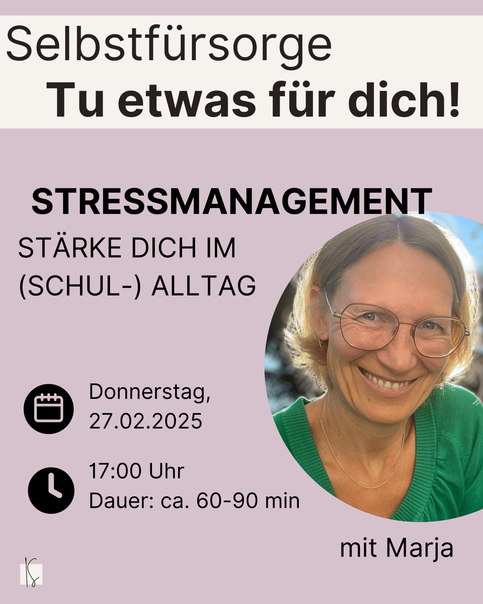 Stressmanagment - Tu was für dich! mit Marja - Kunstundstunde